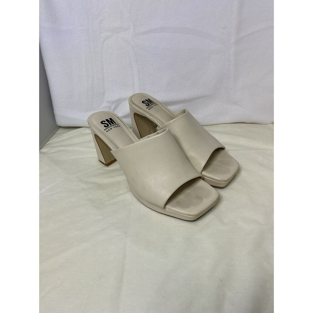 Women's Steve Madden SM York STELLA Platform Heels Sandals Size 9 Bone